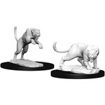 Unpainted Minis D&D | Panther & Leopard | W06 | 73404