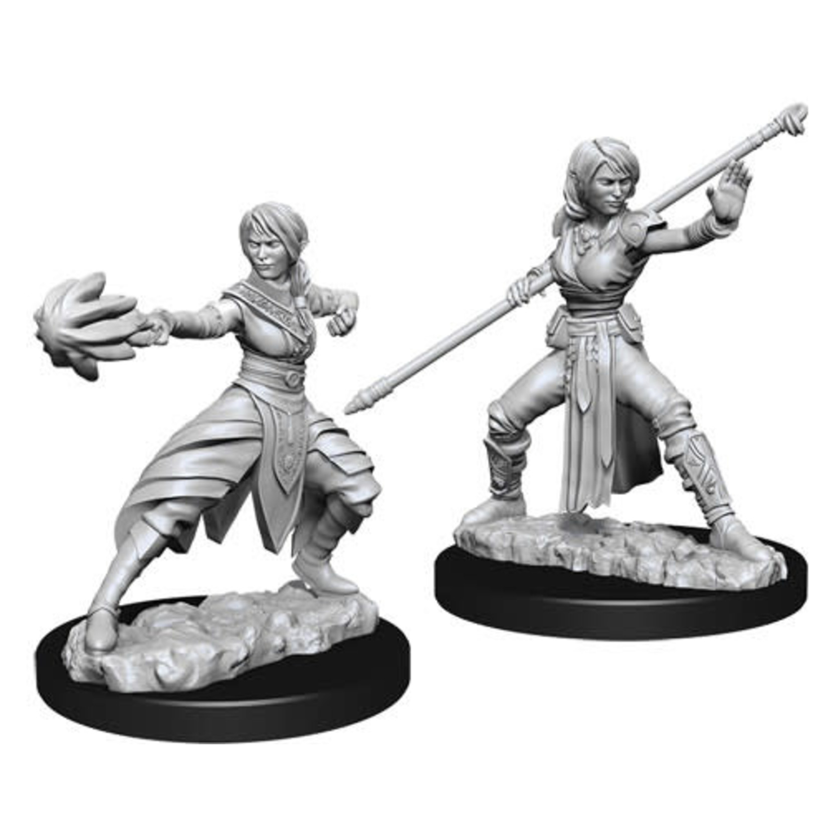 Unpainted Minis D&D | Half-Elf Monk Female | W10 | 73839