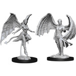 Unpainted Minis D&D | Succubus & Incubus | W10 | 73841