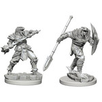 Unpainted Minis D&D | Dragonborn Fighter With Spear | W05 | 73340