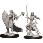 Unpainted Minis D&D | Elf Paladin Female | W09 | 73706