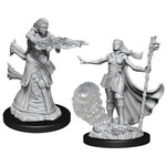 Unpainted Minis D&D | Human Wizard Female | W11 | 90012