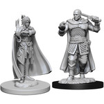 Unpainted Minis D&D | Human Ranger & Moon Elf Sorcerer | W07 | 73675