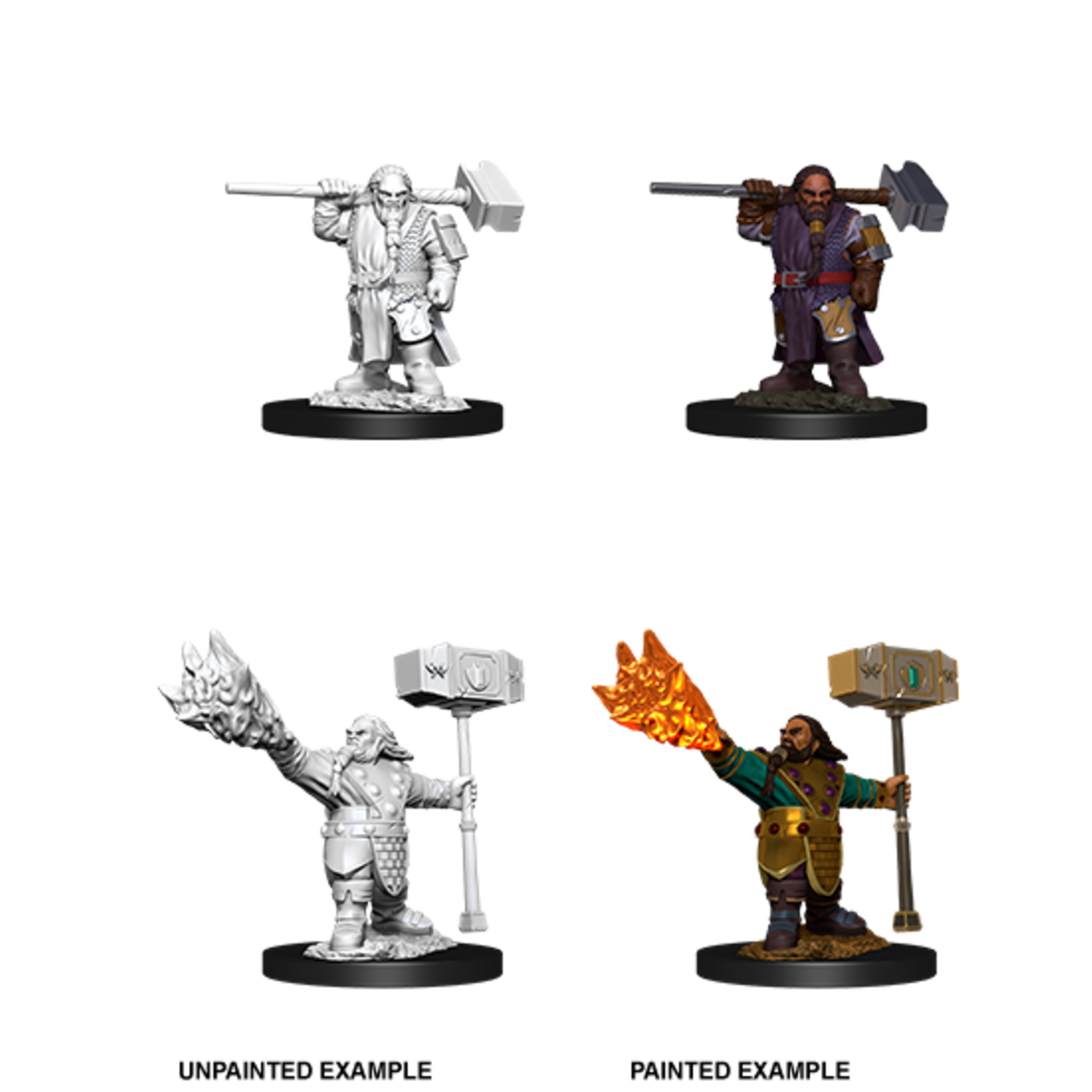 Unpainted Minis D&D | Dwarf Cleric Male | W11 | 90003
