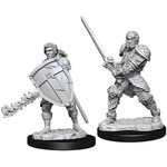 Unpainted Minis D&D | Human Fighter Male | W07 | 73673