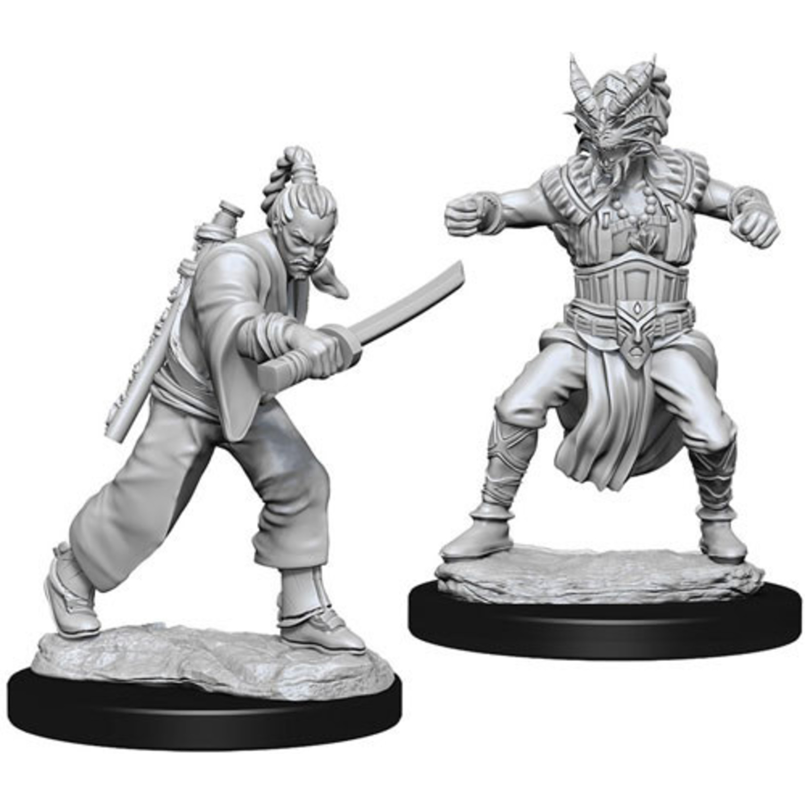 Unpainted Minis D&D | Human Monk Male | W07 | 73670