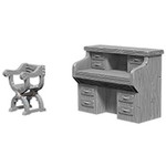 Unpainted Minis WK | Desk & Chair | W05 | 73362