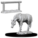 Unpainted Minis WK | Horse & Hitch | W10 | 73862