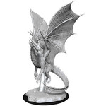 Unpainted Minis D&D | Young Silver Dragon | W11 | 90036