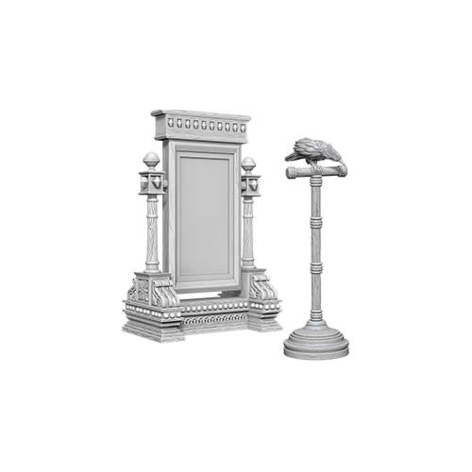 Unpainted Minis WK | Mirror & Bird on Stand | W05 | 73367