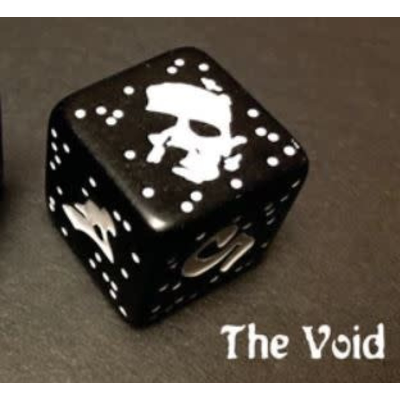 Oversize Dice: d6 Something in the Stars Black w/white ink 19mm