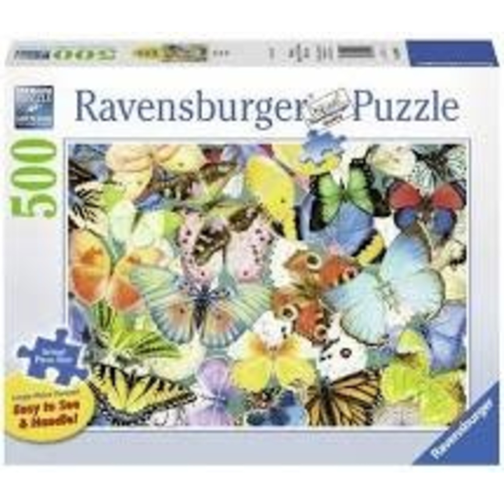 Butterflies 500 Piece Large Format Puzzle