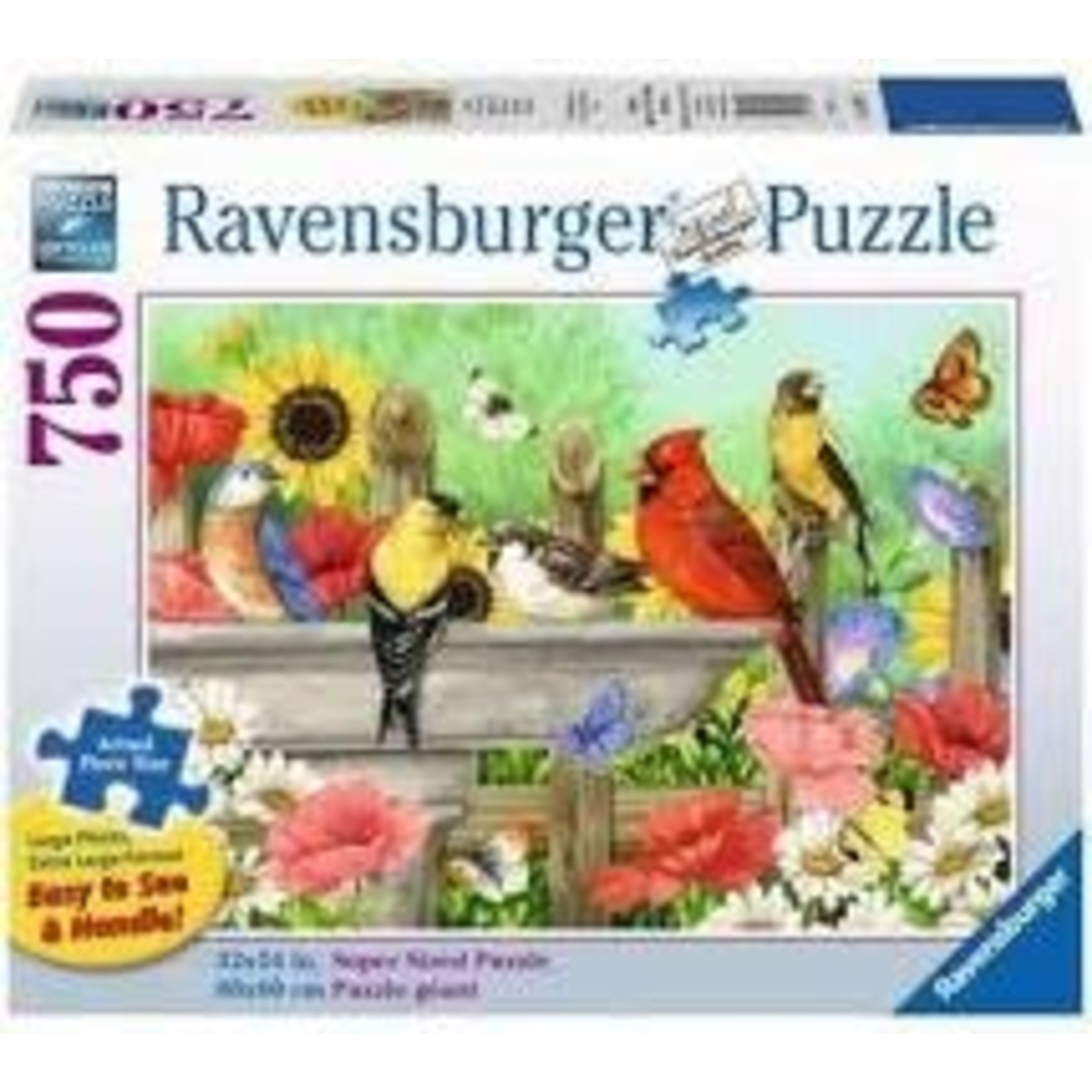 Bathing Birds 750 Piece Large Format Puzzle