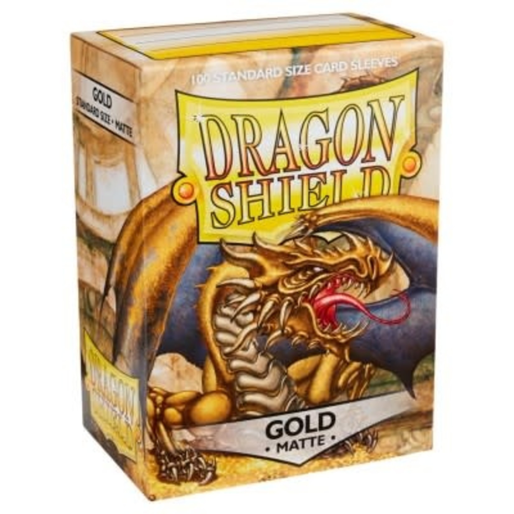 Dragon Shield - Standard Sleeves - Matte - Gold