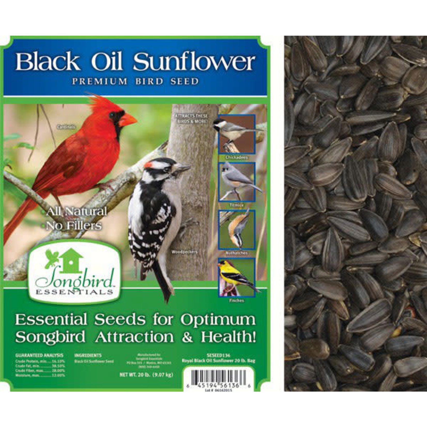 Bird Seed - Black Oil Sunflower - 5 lbs