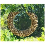 Whole Peanut or Nesting Material Wreath - Black