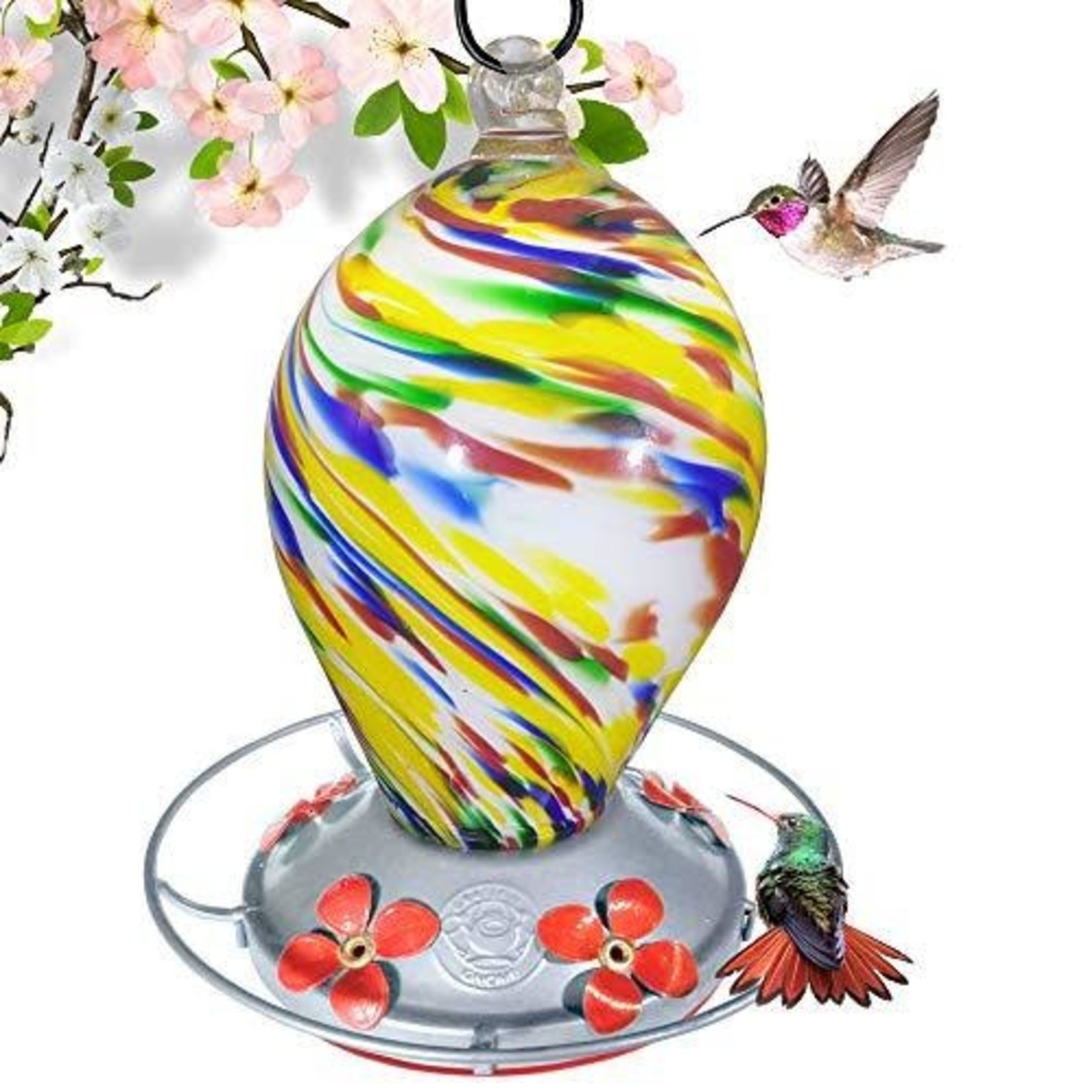 Bubblegum Swirl Hummingbird Feeder