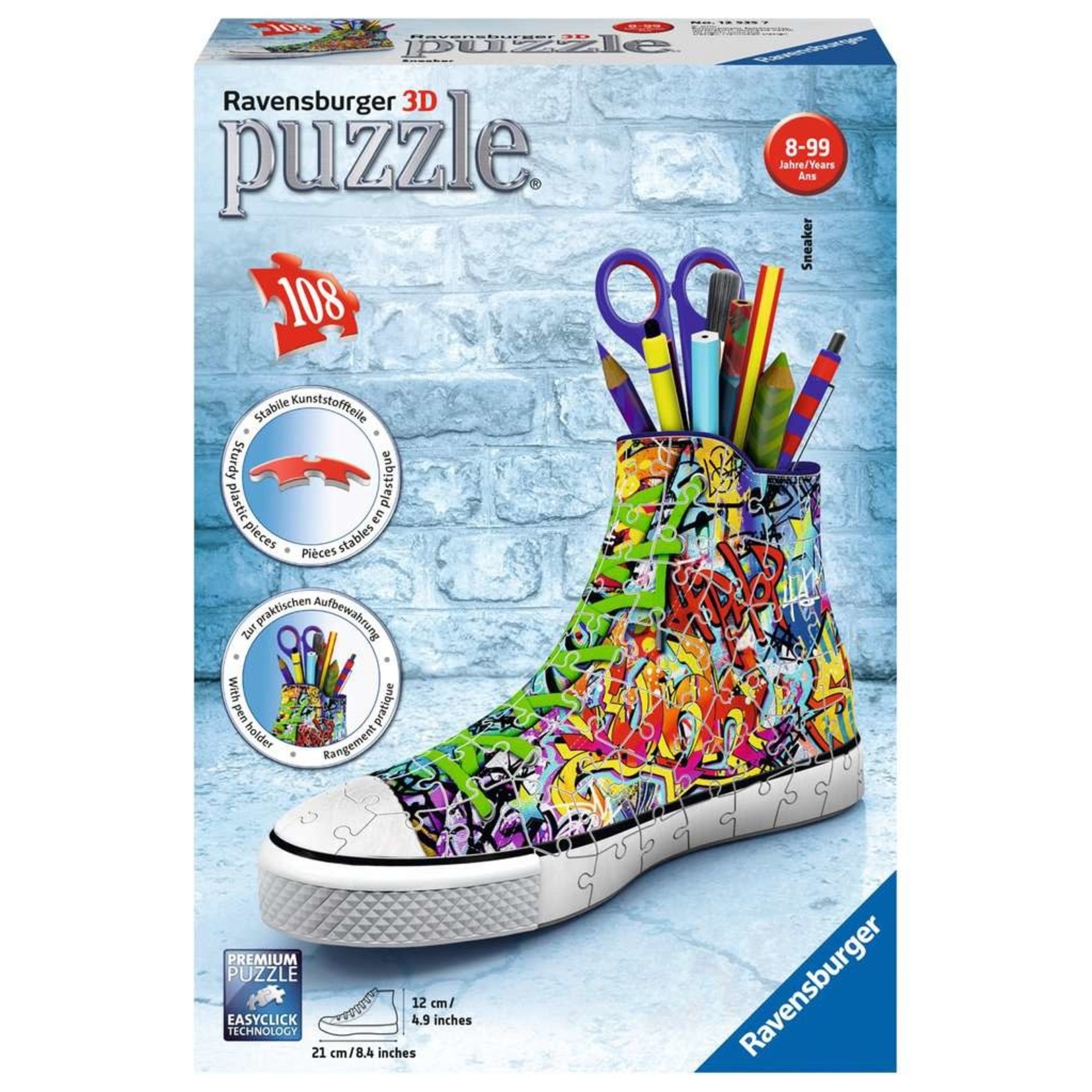 Sneaker Graffiti 108 Piece 3D Storage Puzzle