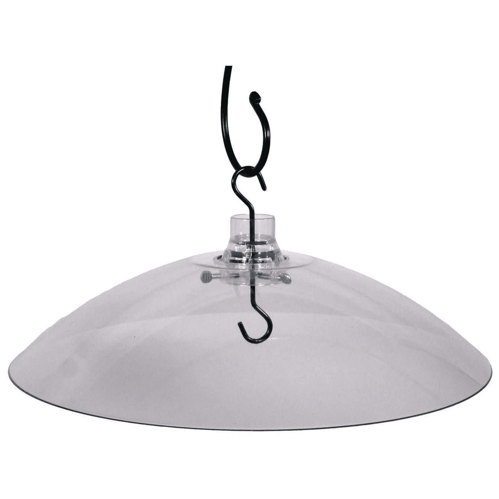 Hanging or Mount - Weather Shield - Squirrel Baffle - Clear - 16"