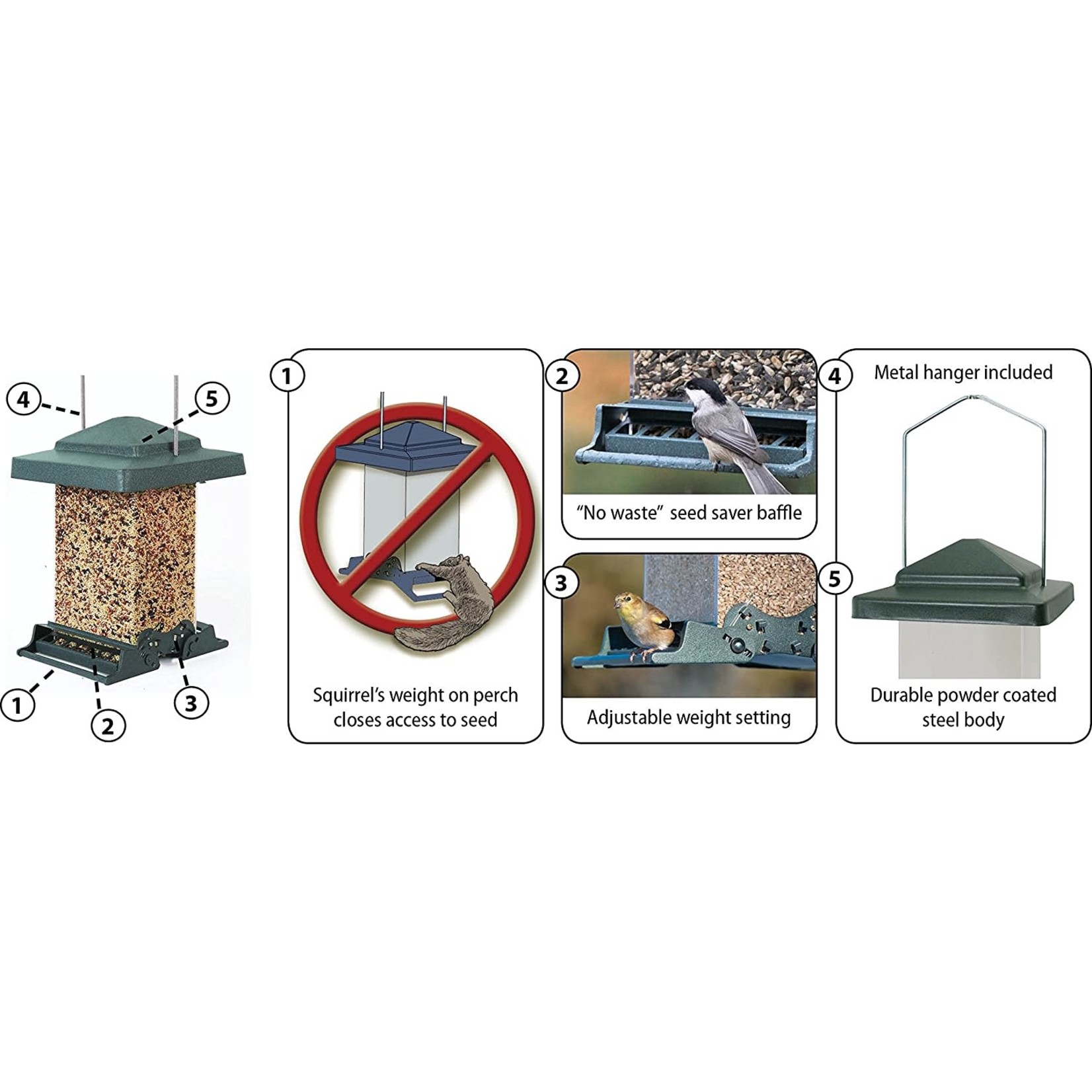 Squirrel Resistant Vista Bird Feeder