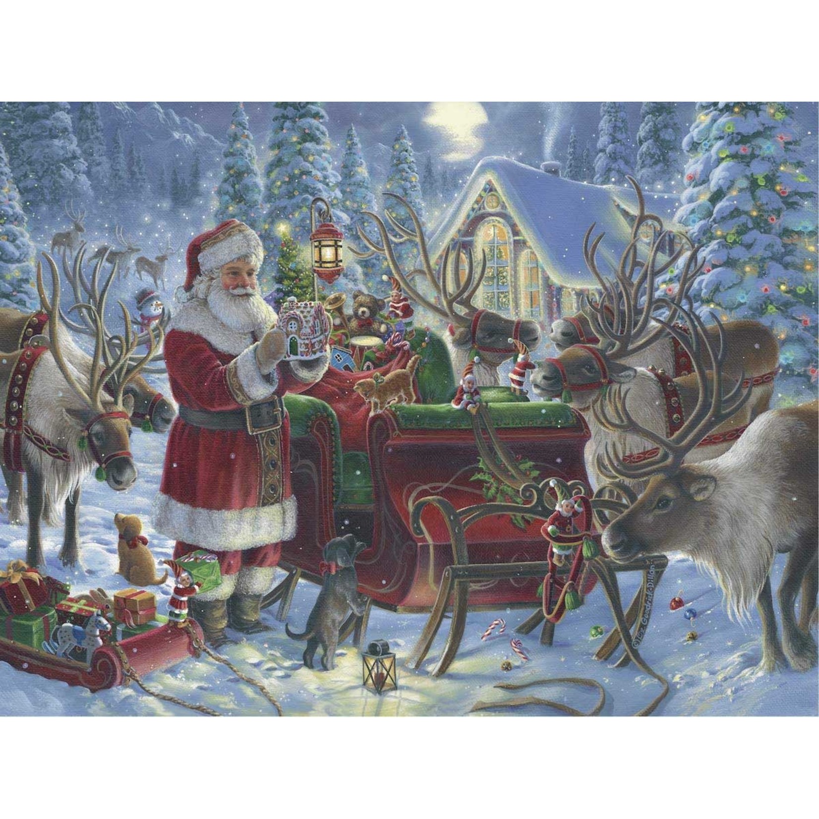 Packing the Sleigh 1000 Piece Puzzle