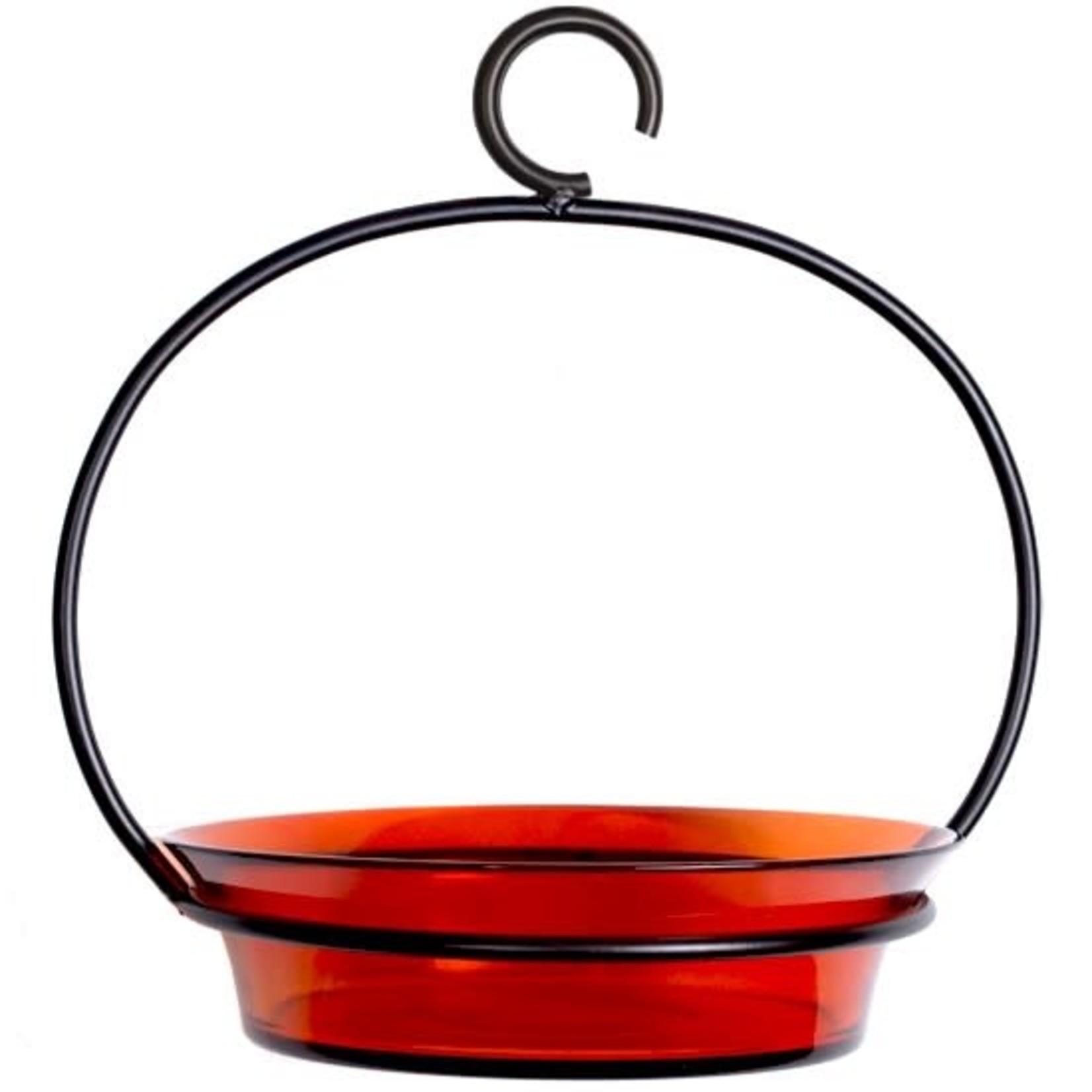 Cuban Bowl Hanging Bird Bath or Feeder - Orange