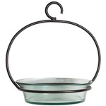 Mosaic Birds Cuban Bowl Hanging Bird Bath or Feeder - Clear
