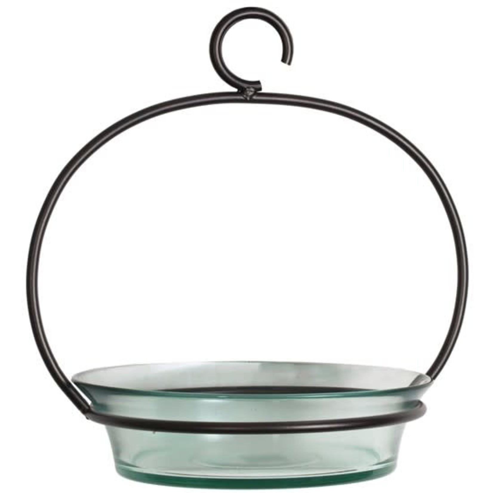 Mosaic Birds Cuban Bowl Hanging Bird Bath or Feeder - Clear