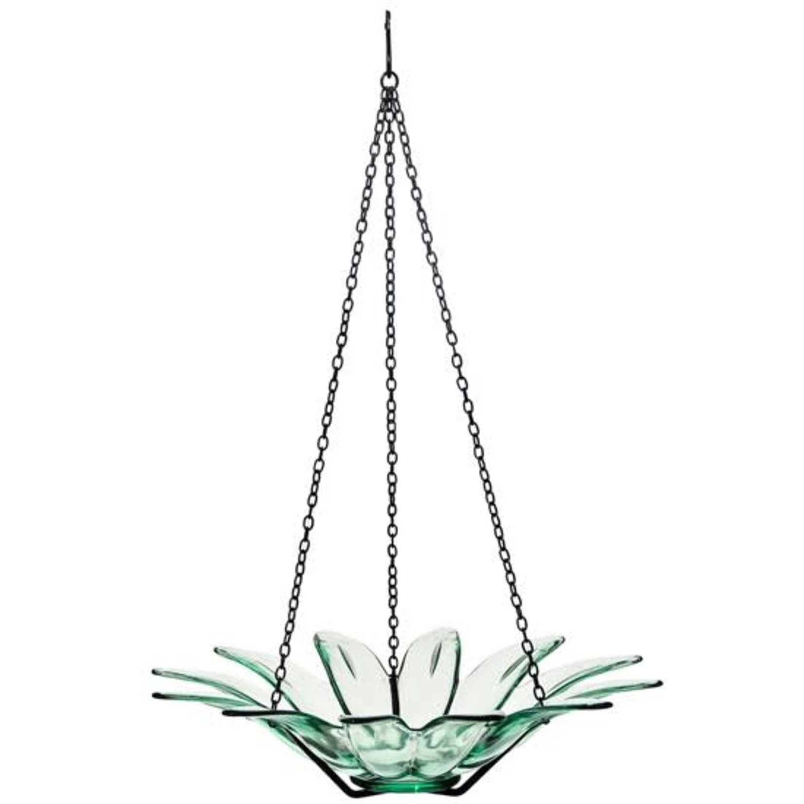 Daisy Hanging Bird Bath or Feeder 12" - Clear