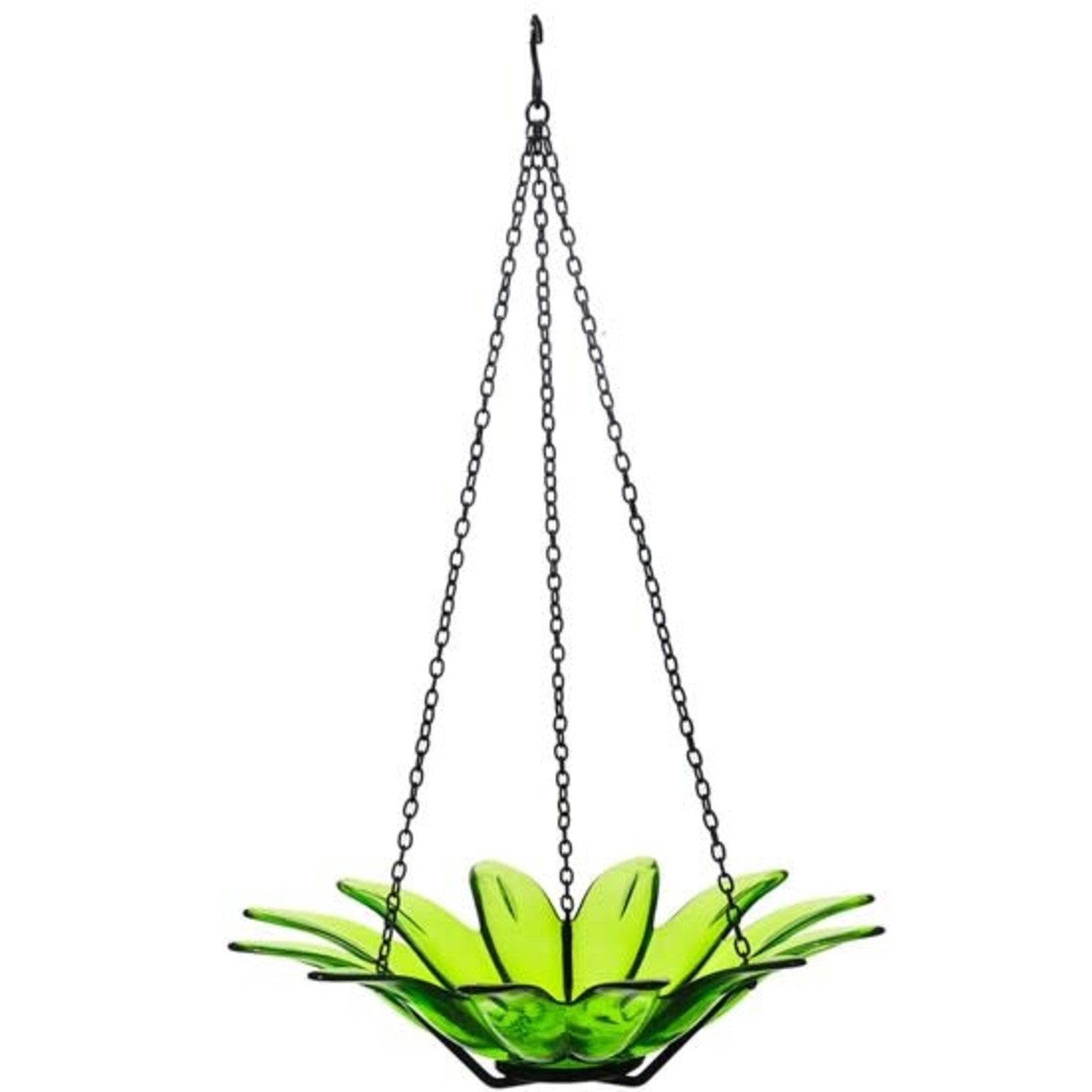 Daisy Hanging Bird Bath or Feeder 12" - Lime