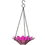 Daisy Hanging Bird Bath or Feeder 8" - Fuchsia