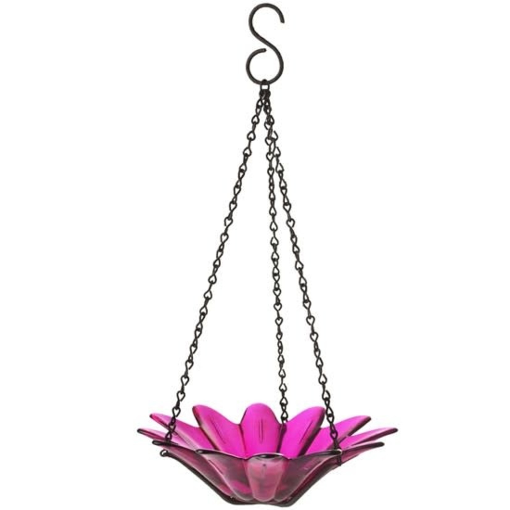 Daisy Hanging Bird Bath or Feeder 8" - Fuchsia