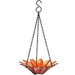 Daisy Hanging Bird Bath or Feeder 8" - Orange