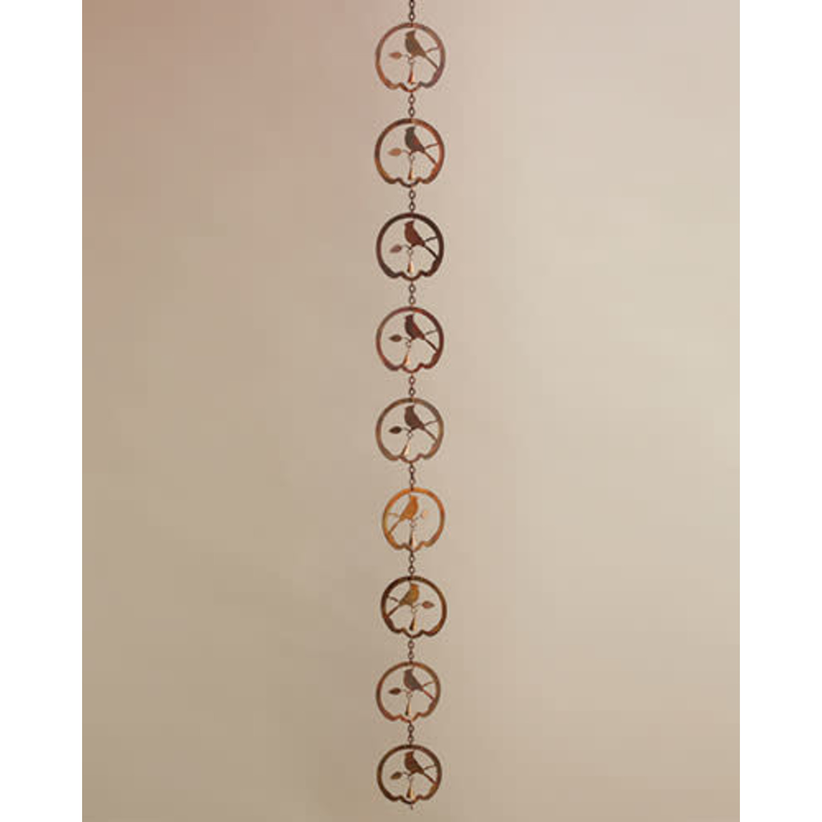 Flamed Bird with Bell Ornament