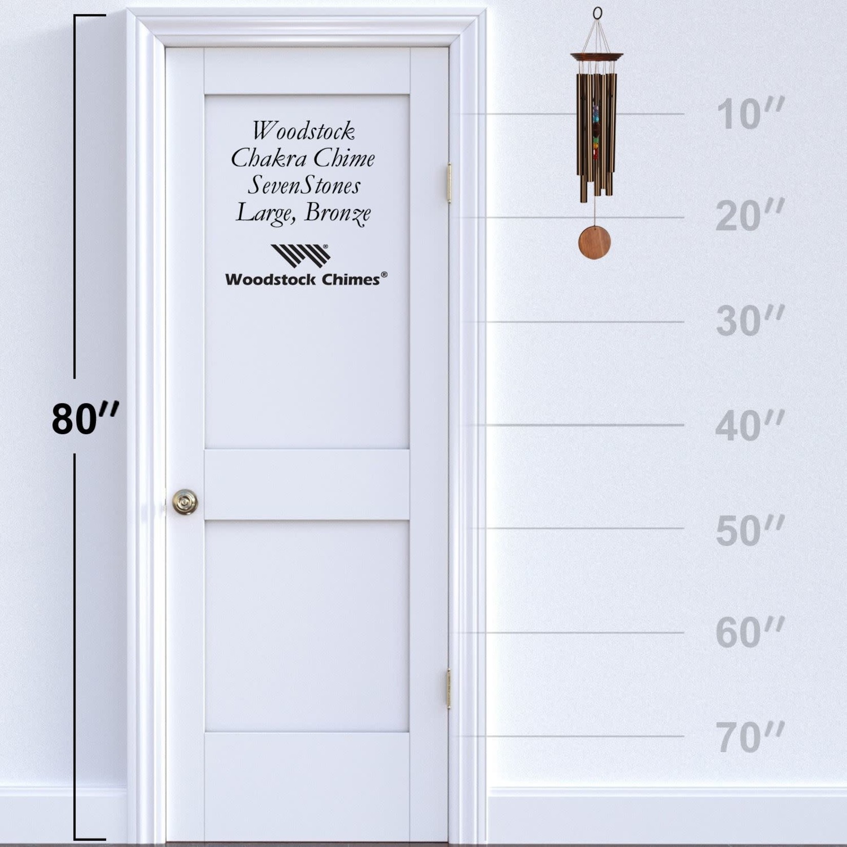 Chime - Chakra Seven Stones - Bronze Large