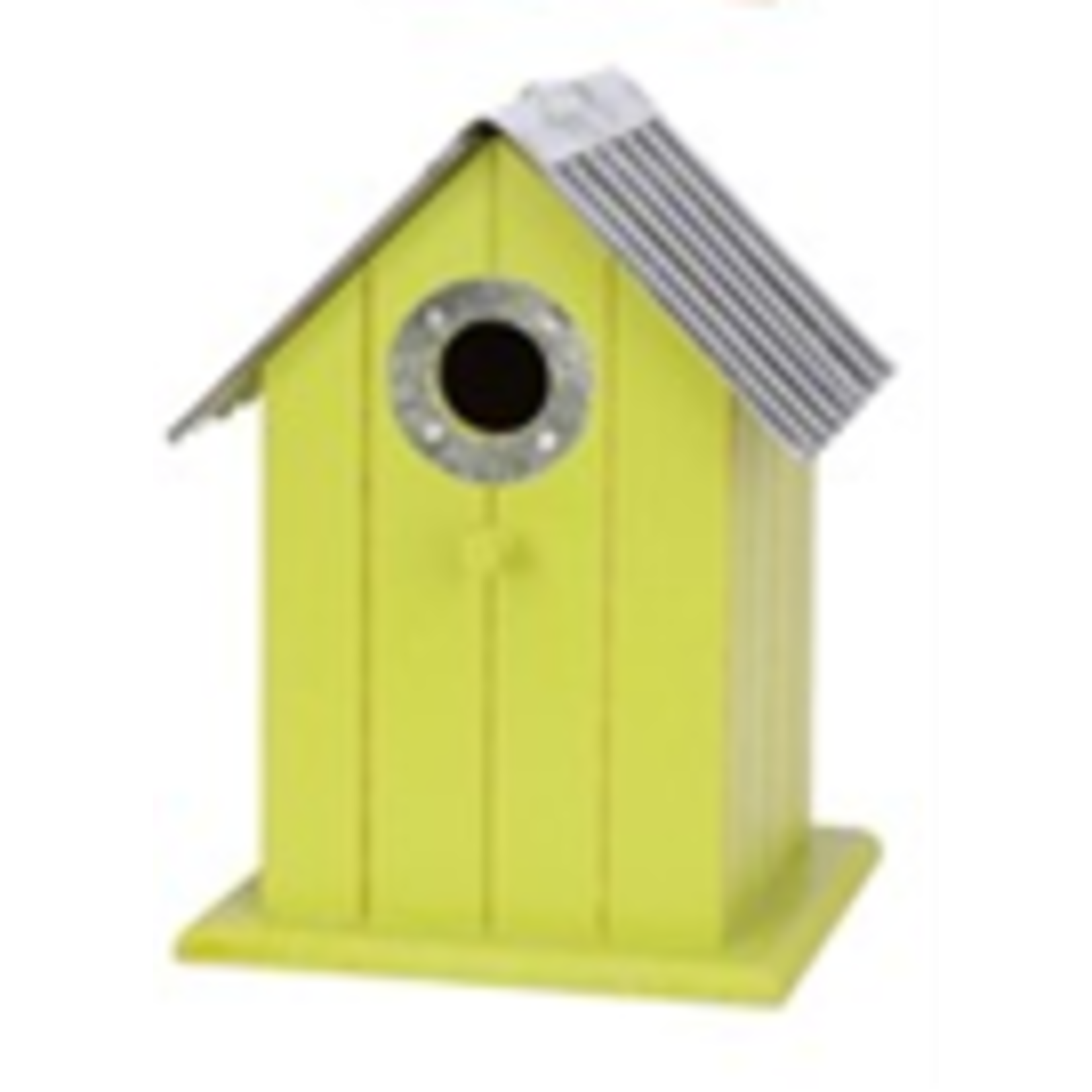 Corrugated Metal Colorful Wren Chickadee Bird House