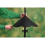 Cone Squirrel Baffle - Scalloped Edge - Black