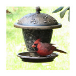 Holly Berry Gilded Chalet Feeder