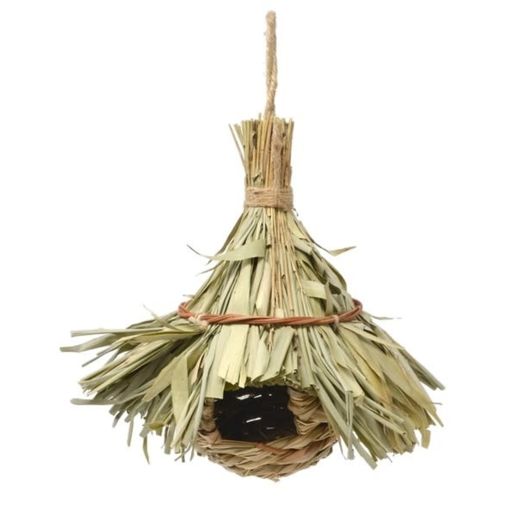 Hanging Roosting Pocket - Thatched Roof