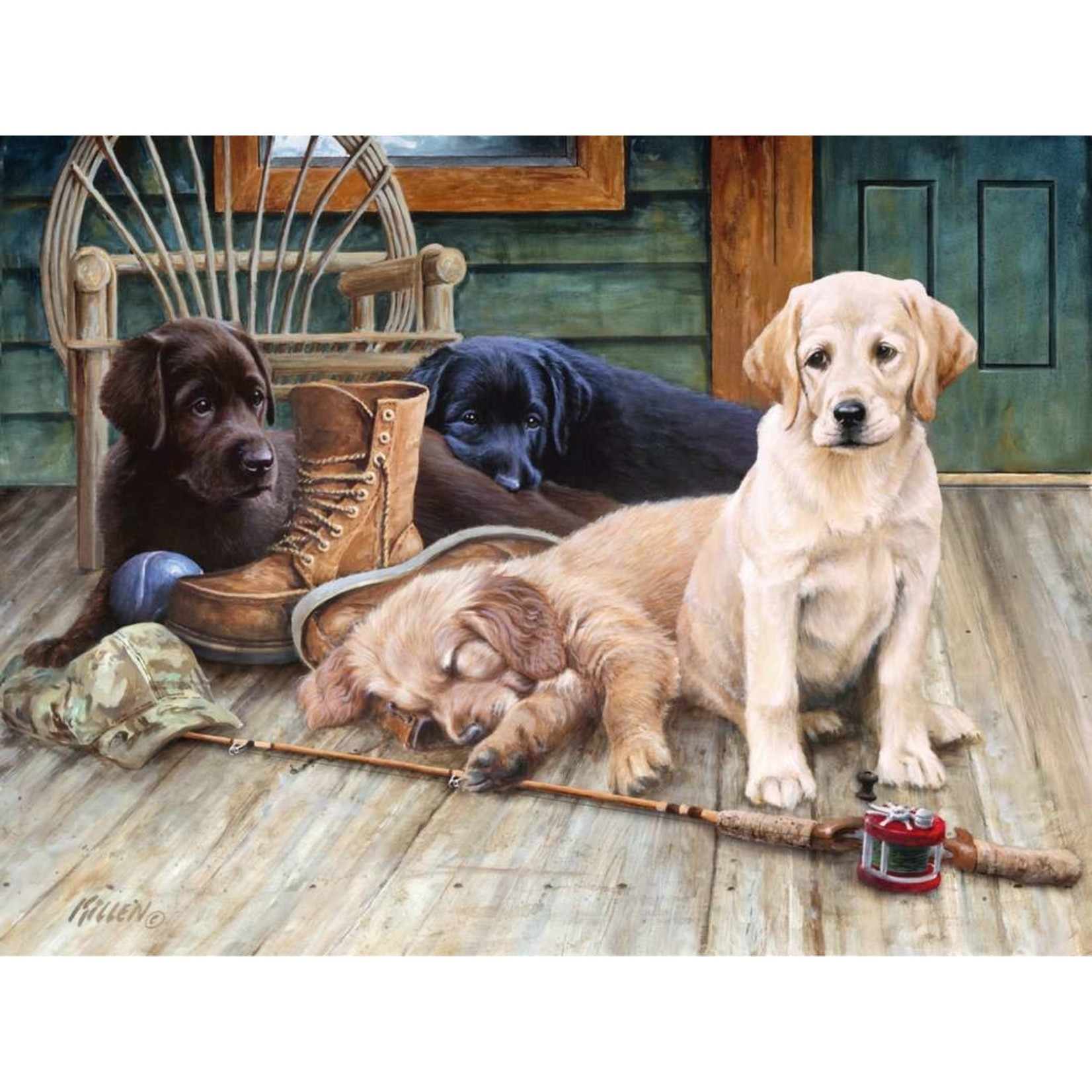 Ruff Day 750 Piece Large Format Puzzle