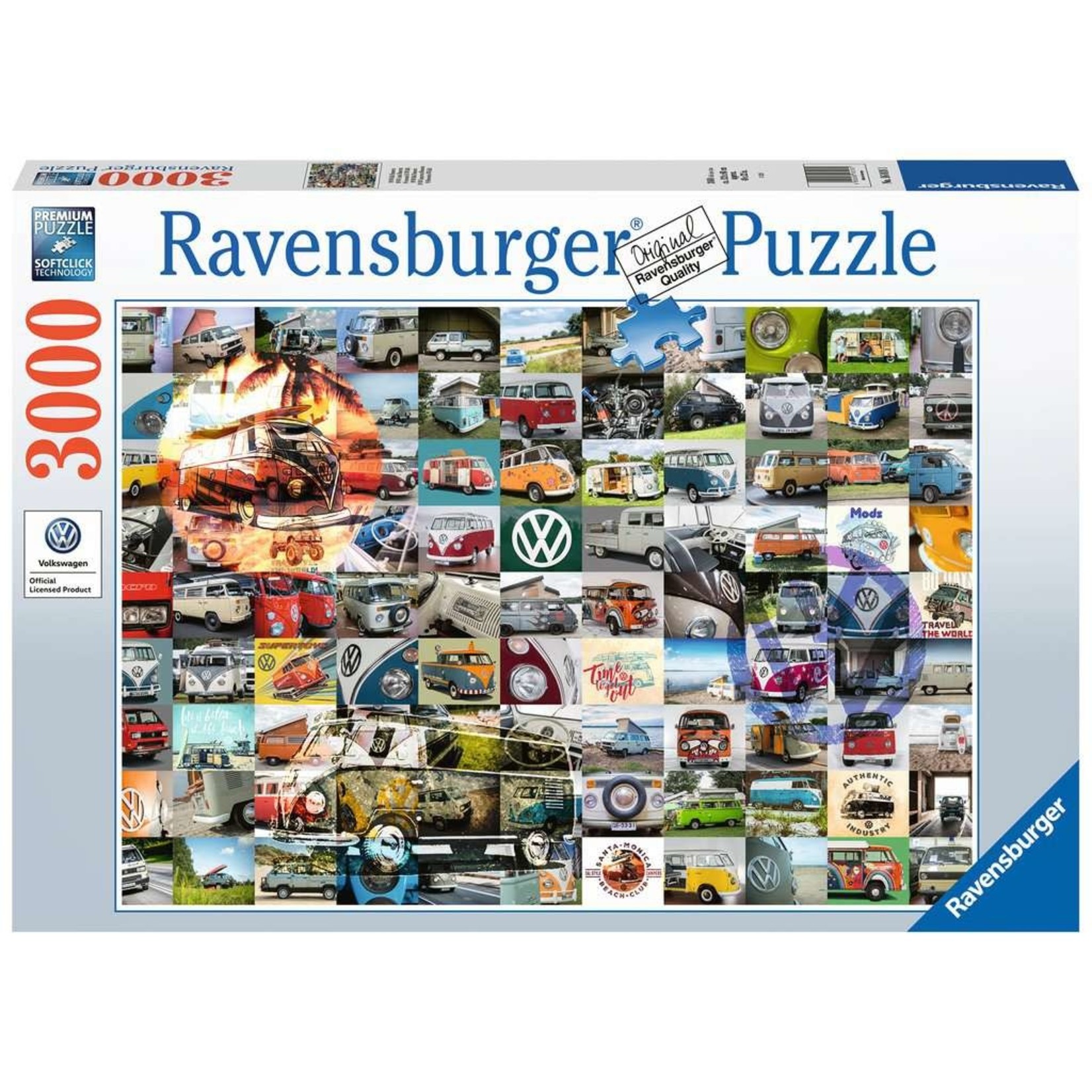 99 VW Campervan Moments 3000 Piece Puzzle