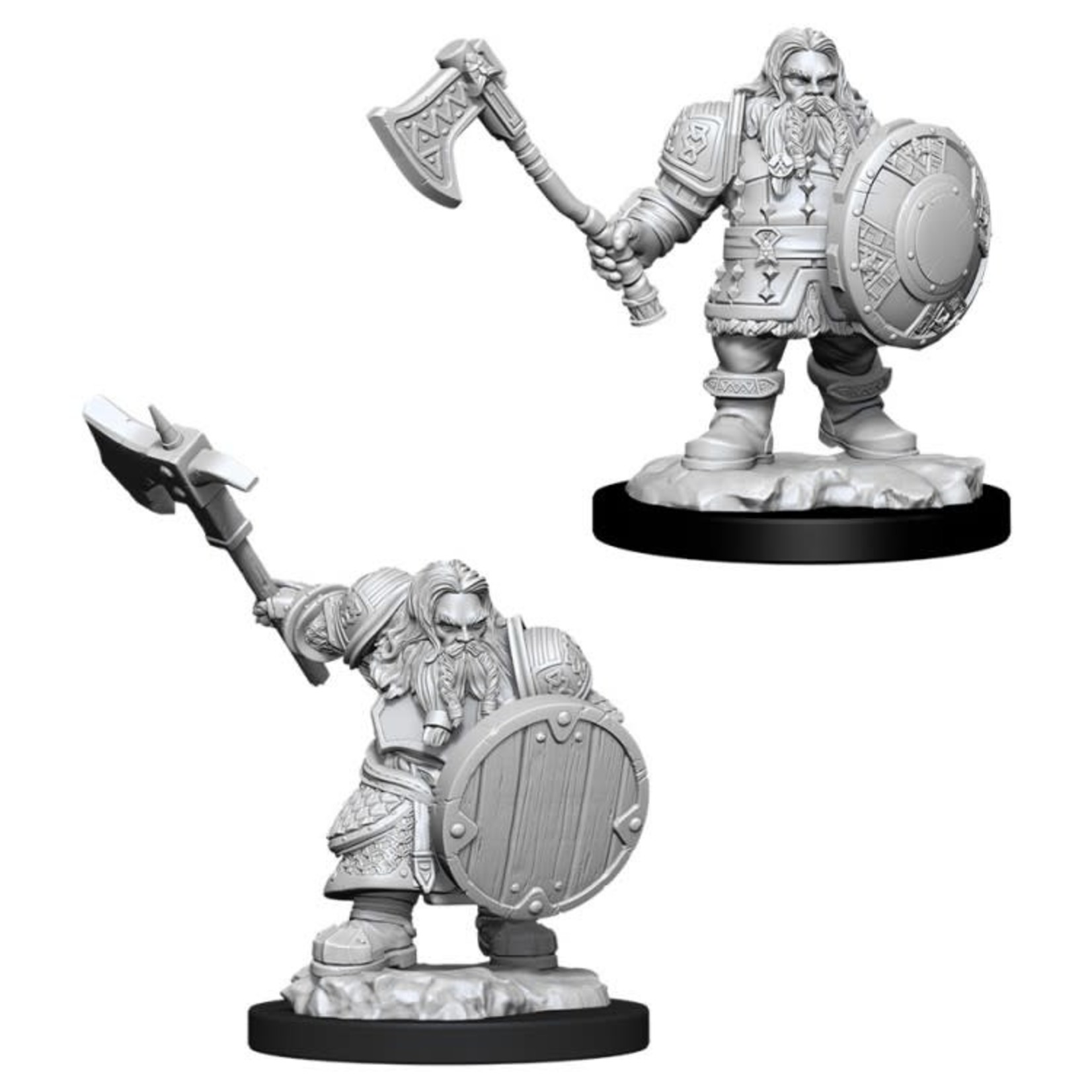 Unpainted Minis D&D | Dwarf Fighter Male | W11 | 90004