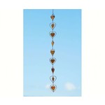 Flamed Hearts Hanging Ornament - Large