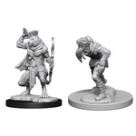 Unpainted Minis D&D | Wererat and Wertiger | W11 | 90014