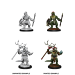 Unpainted Minis D&D | Lizardfolk & Lizardfolk Shaman | W12 | 90074