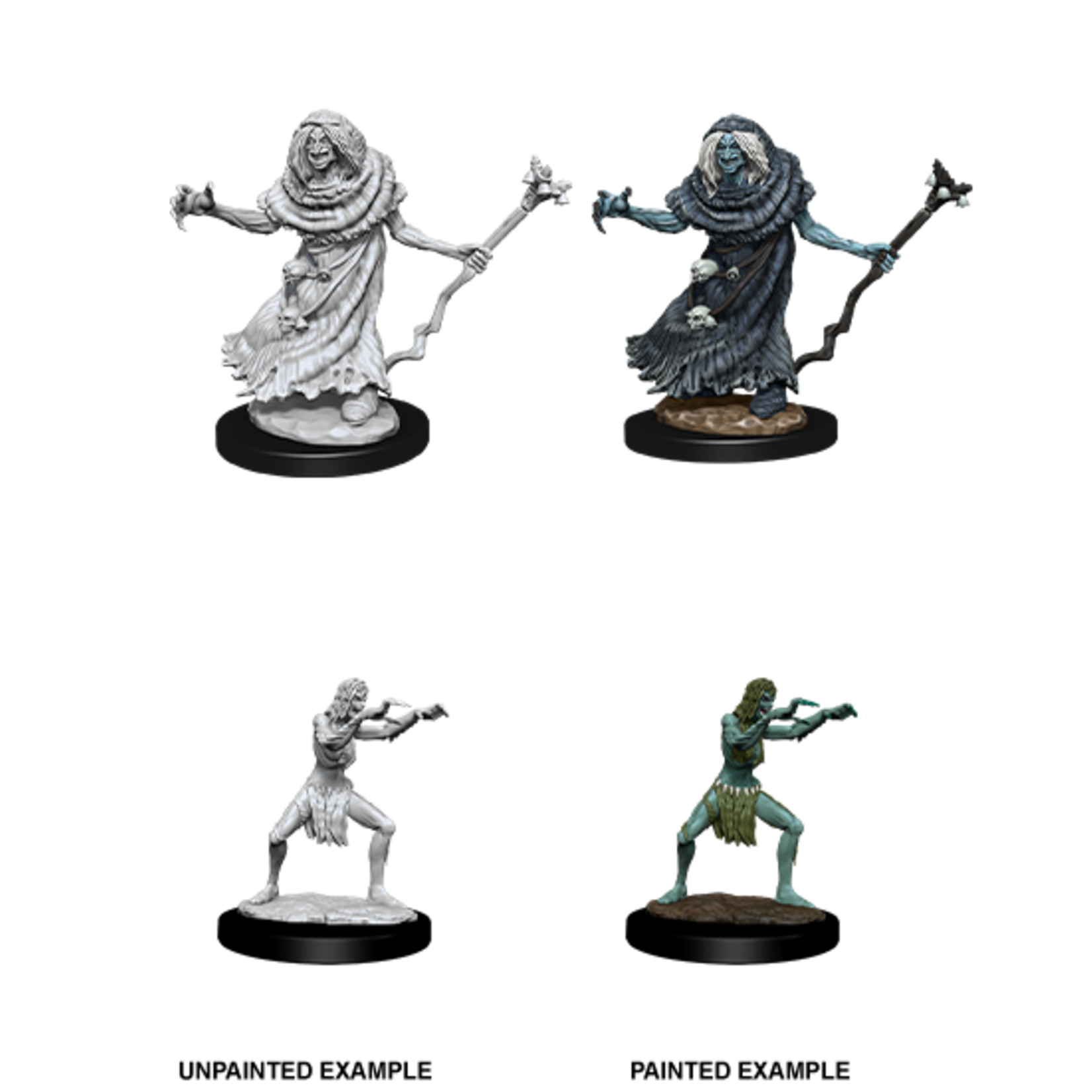 Unpainted Minis D&D | Sea Hag & Bheur Hag | W12 | 90072