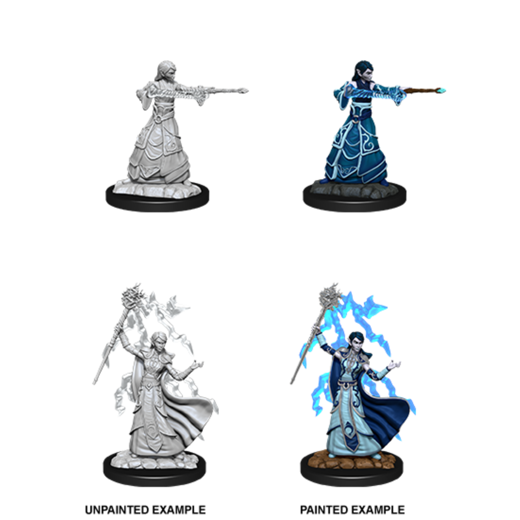 Unpainted Minis D&D | Elf Wizard Female | W12 | 90061