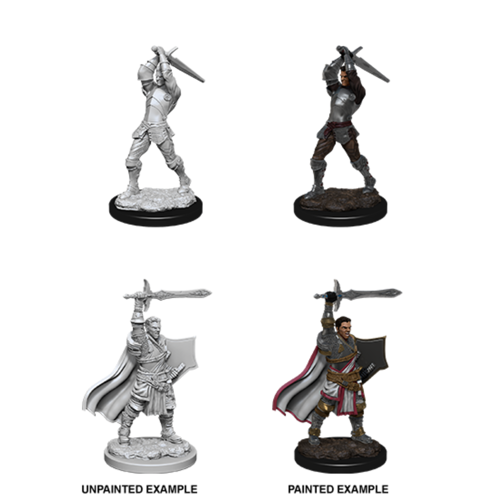 Unpainted Minis D&D | Human Paladin Male | W12 | 90060