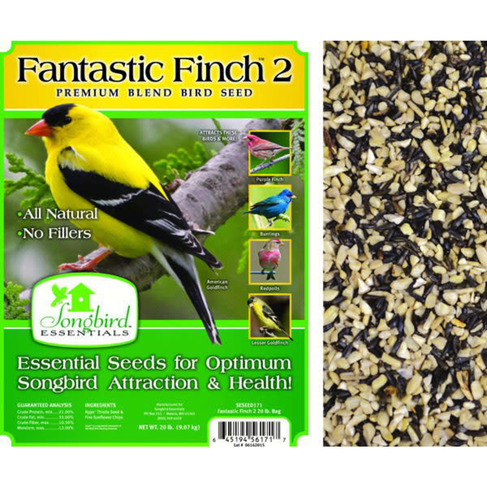 Bird Seed - Fantastic Finch 2 - 5 lbs