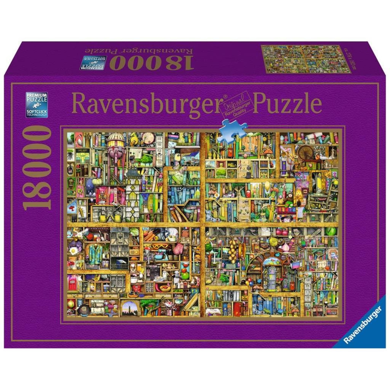 Magical Bookcase 18000 Piece Puzzle
